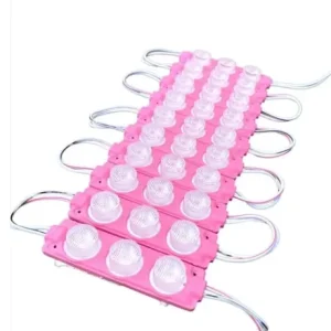 Parmak Lamba 3 Ledli Pembe     12V (10 Lu) Set