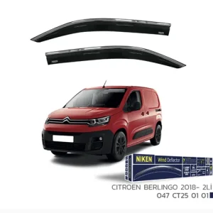 Citroen Berlingo 2018- Kromlu Cam Rüzgarligi 2Li