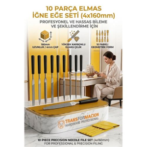10'lu İğne Eğe Seti 160mm | Saatçi Eğesi | Metal Ahşap Hobi Modelcilik 723187