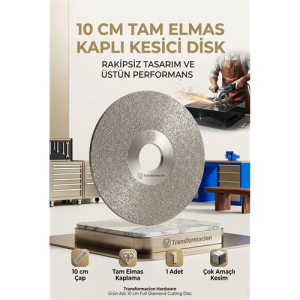 Profesyonel Full Elmas Disk 100mm - Granit Seramik Metal Kesme & Bileme Taşı 723178