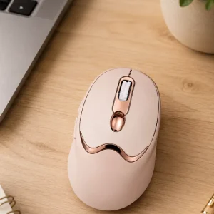 Şarjlı Kablosuz Mouse Sessiz Tıklama Bluetooth ve USB Destekli
