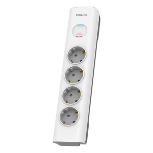 PHILIPS SPN7040WA/62 4 Soket Akım Korumalı Priz 600 Joules 2Mt Örgülü Kablo (Beyaz)(1923)