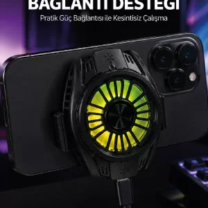 Manyetik Bağlantılı Çift Type-C Girişli Telefon Soğutucu
