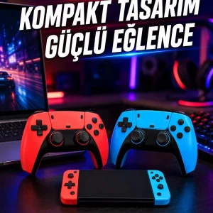 Kablosuz Retro Oyun Konsolu HDMI TV Bağlantılı Çift Gamepad Seti