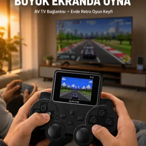 Retro Oyun Konsolu 520 Klasik Oyunlu Şarj Edilebilir El Konsolu